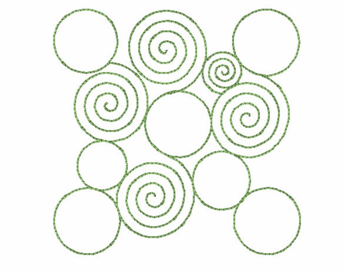 Running in Circles Quilt Embroidery Design
