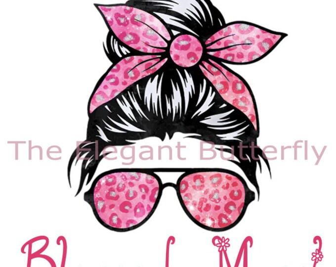 Blessed Mom Transparent PNG File for Sublimation