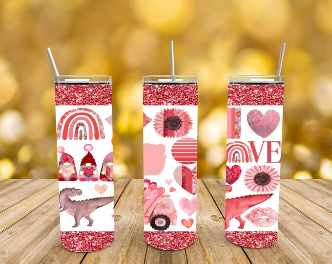 3D Cracked Wall Tumbler with Adorable Kitten Design - 20 oz Stainless Steel Insulated Tumbler with Lid and Straw