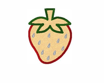 Embroidery Design of Strawberry Applique Embroidery File