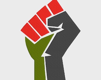 Embroidery Design of Black Lives Matter Fist