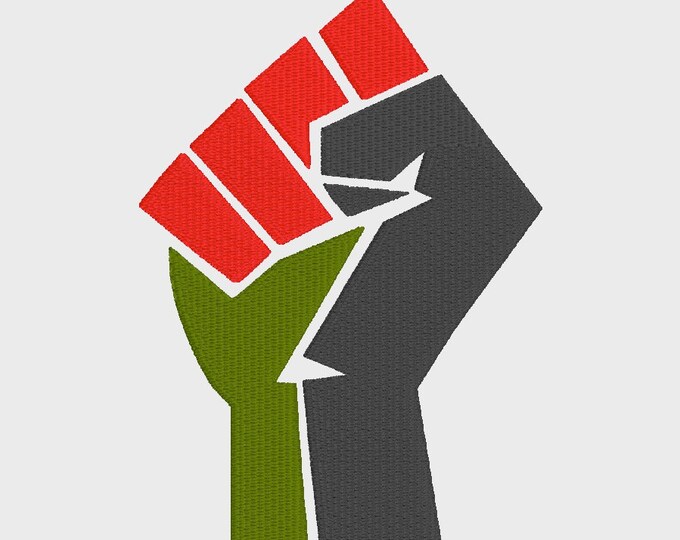 Embroidery Design of Black Lives Matter Fist