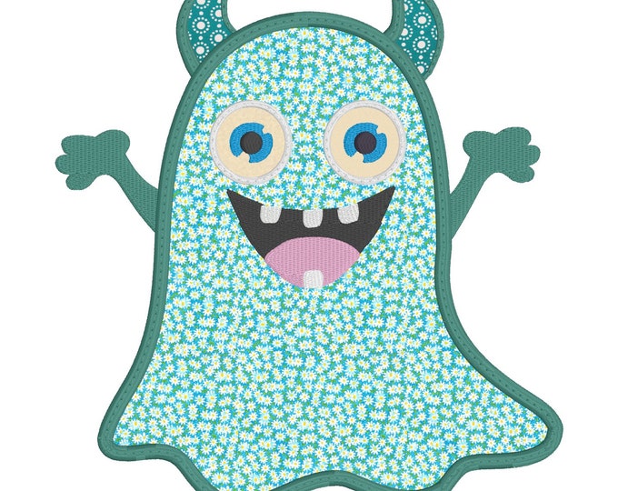 Peppermint Spooky Applique Embroidery Design