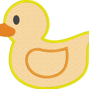 Embroidery Design of Rubber Duck Appliqué