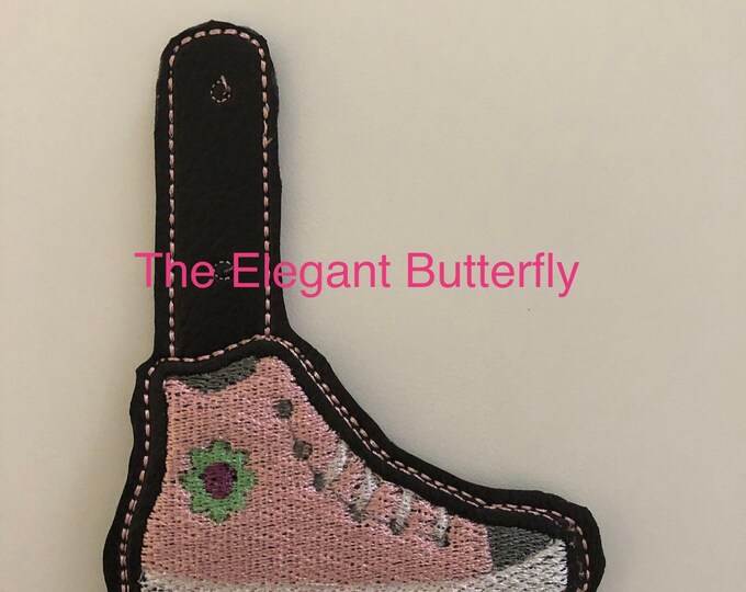 Snap Tab Tennis Shoe In the Hoop Embroidery files