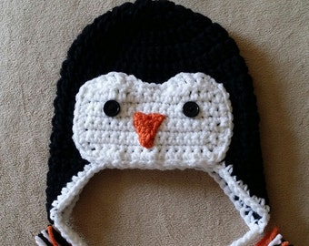 Penguin Earflap Hat