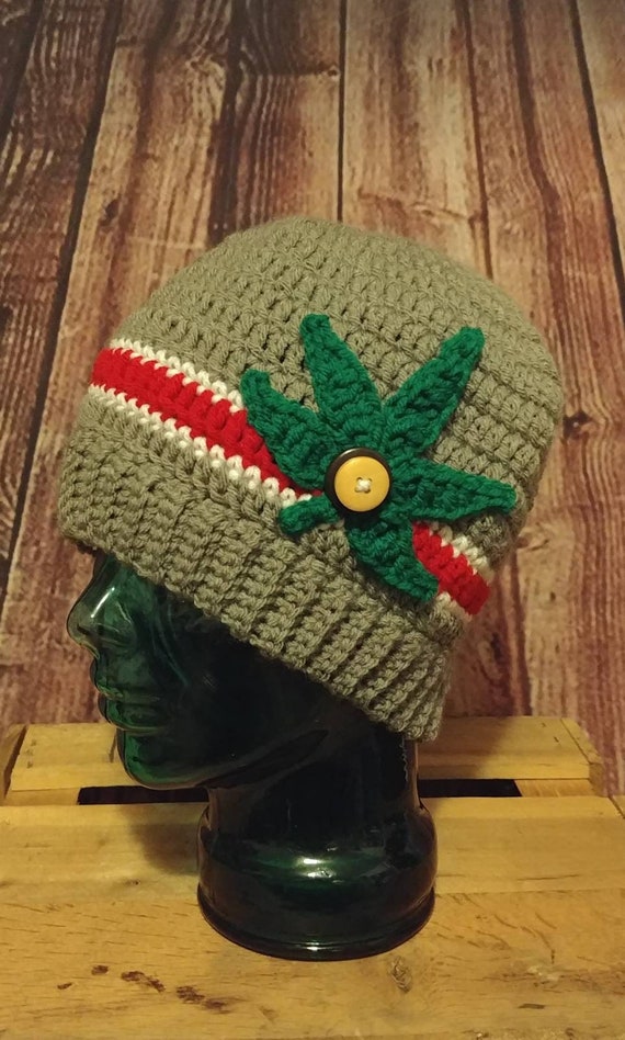 Buckeye Beanie with Leaf