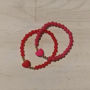 Heart Stretch Bracelets Set of 2