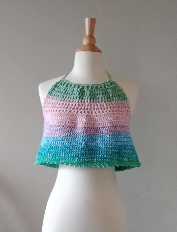 Pastels Crochet Halter