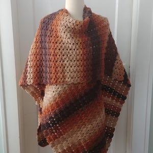 Autumn Ruana Women's Poncho Wrap Shawl