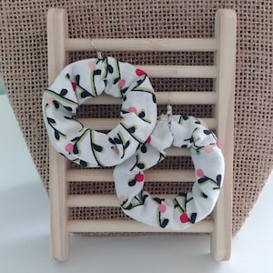 Fabric Hoop Earrings