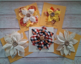 Fall Fabric Flowers