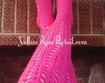 Over The Knee Socks Crochet Pattern Digital Download