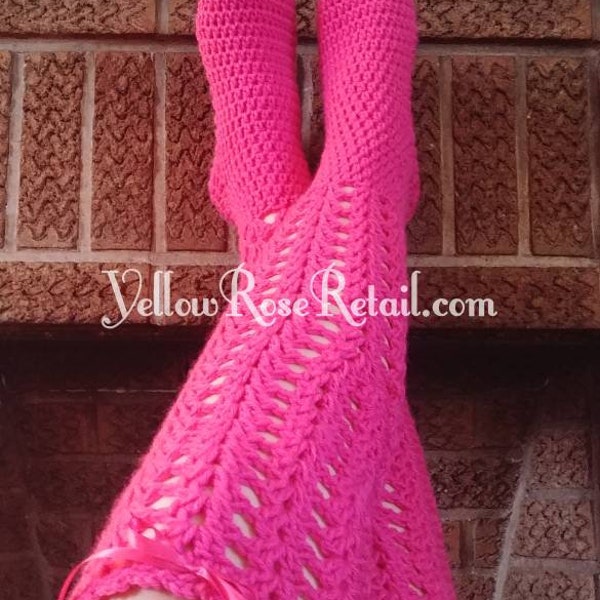 Over The Knee Socks Crochet Pattern Digital Download