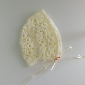 Ivory Baby Bonnet Newborn to 6 months