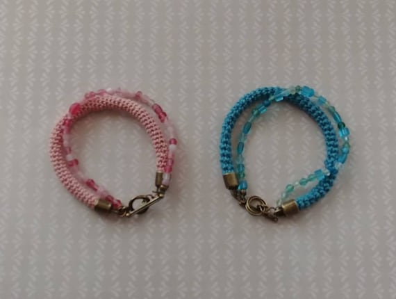 Crochet and Beaded Bracelets