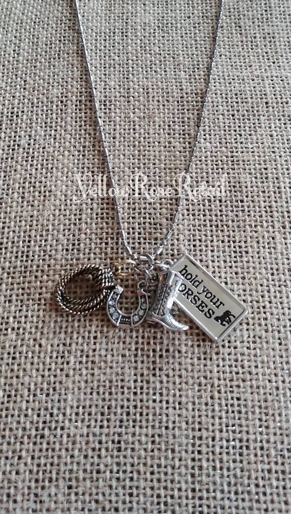 Hold Your Horses Charm Necklace