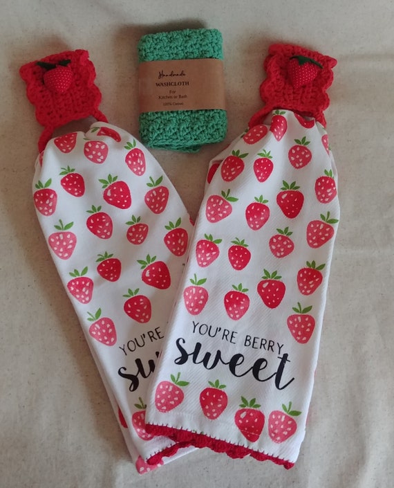 Strawberry Dishtowels Set of 2