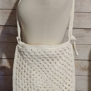 Ivory Granny Square Bag image 2