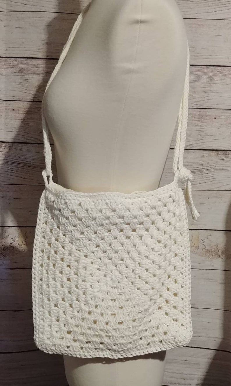 Ivory Granny Square Bag image 2