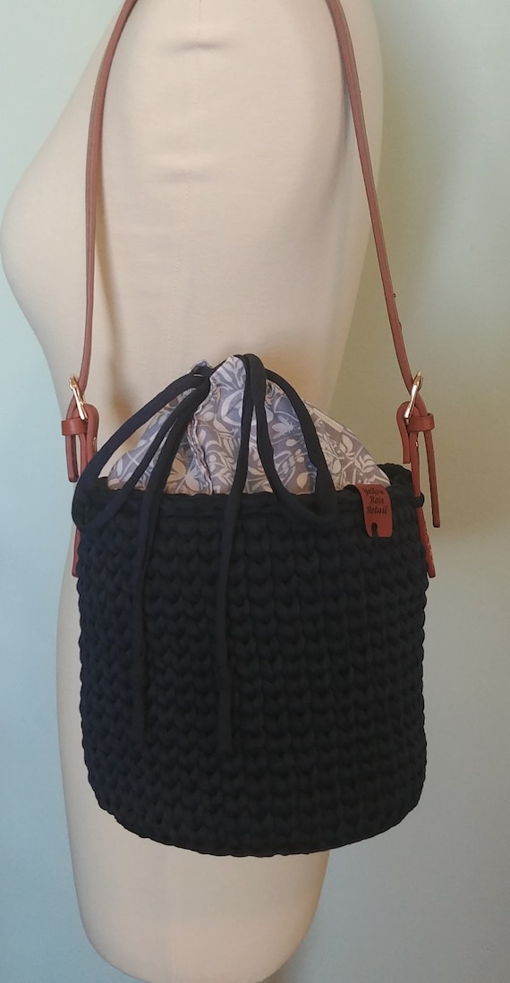 Navy Bucket Bag