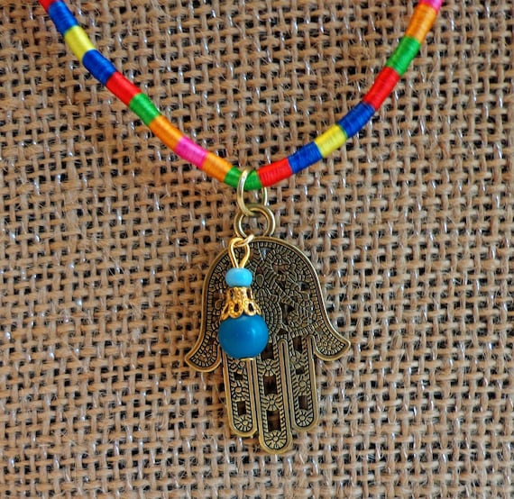 Hindu Hand Pendant Necklace