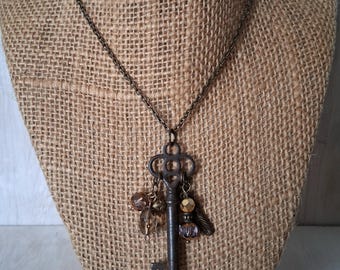 Antique Skeleton Key Necklace