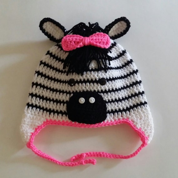 Zebra Earflap Hat