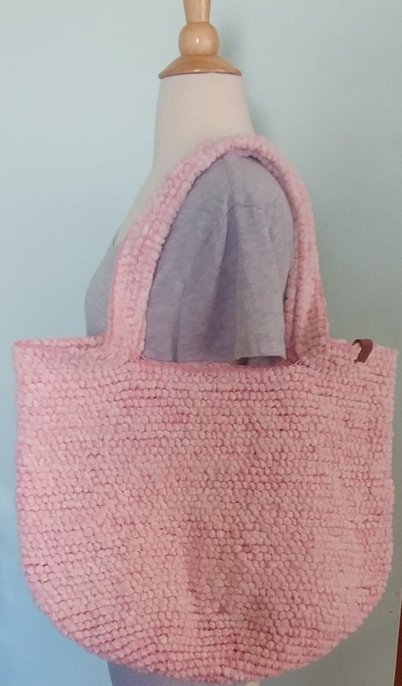 Woven Chenille Tote Bag