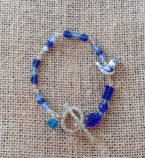 Blue Skies Beaded Bracelet