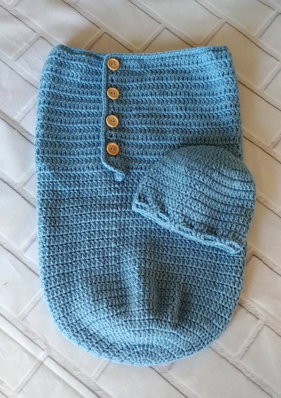 Blue Sleep Sack with Hat