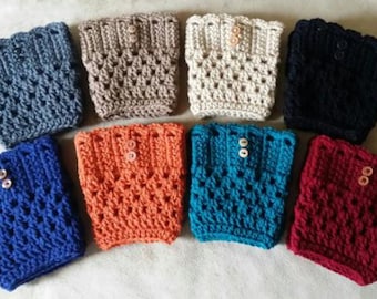 Logan Boot Cuffs Crochet Pattern Digital Download
