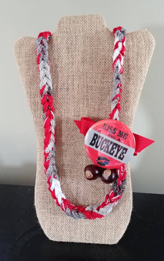 Buckeye Braided Necklace