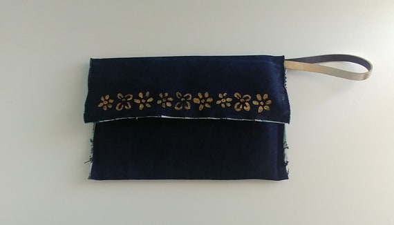 Dark Denim Clutch