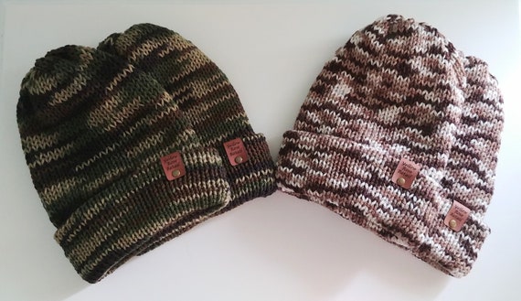 Knit Camo Hat