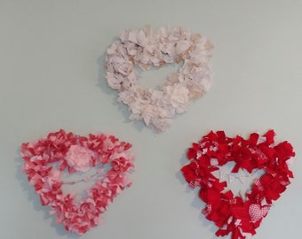 Heart Rag Wreath