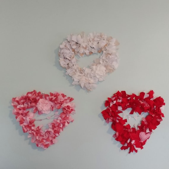 Heart Rag Wreath