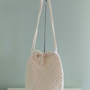 Ivory Granny Square Bag image 4