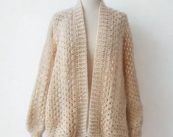 Hexagon Cardigan Size XL Sweater
