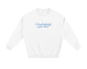 I Should Infinitely Prefer a Book | Jane Austen | Bookish Pride & Prejudice Inspired Sweater | Oversized Crewneck Sweatshirt