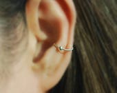 Twisted Fake Conch Piercing Ear Cuff,14K Gold Filled Cartilage Earrings, Fake Body Piercing, Ear cuff, Ear Jacket, Ear Wrap