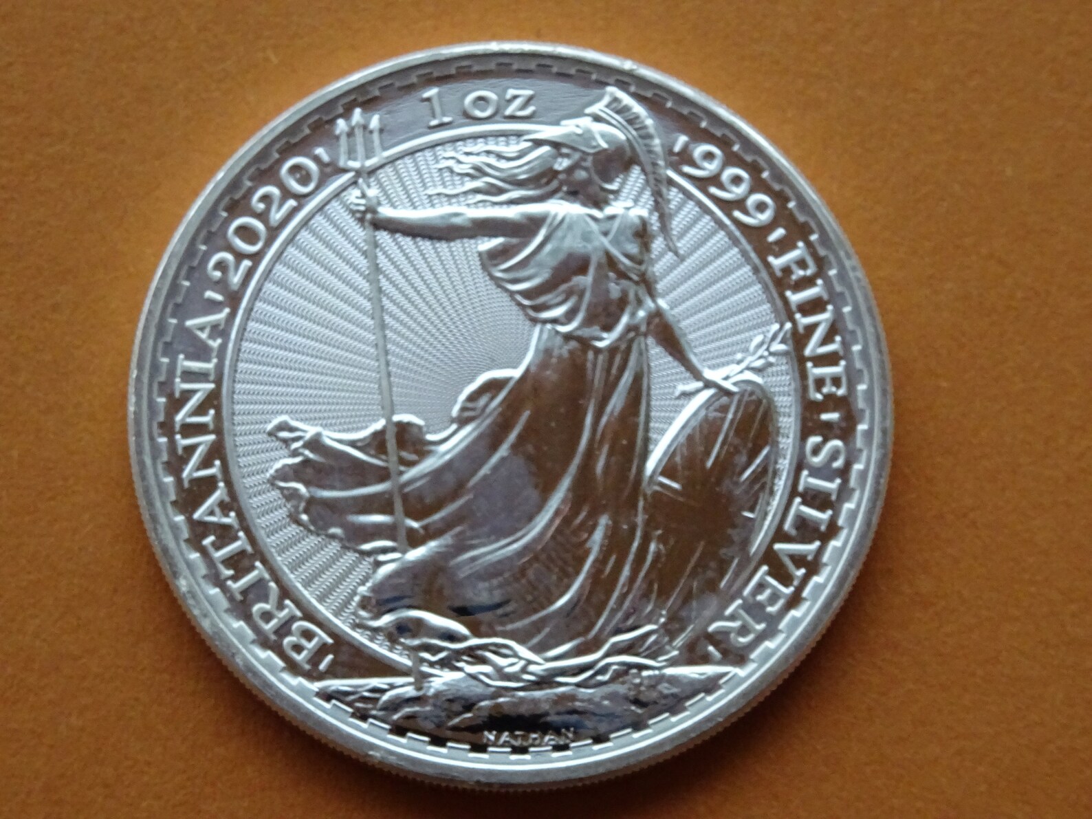 1oz solid silver coin 999.9 silver british 2 pound coin Etsy