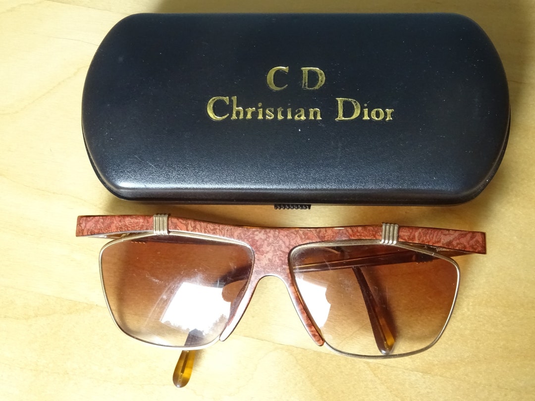 Vintage DIOR Sunglasses Case Included 1970s Need Attention Etsy Canada