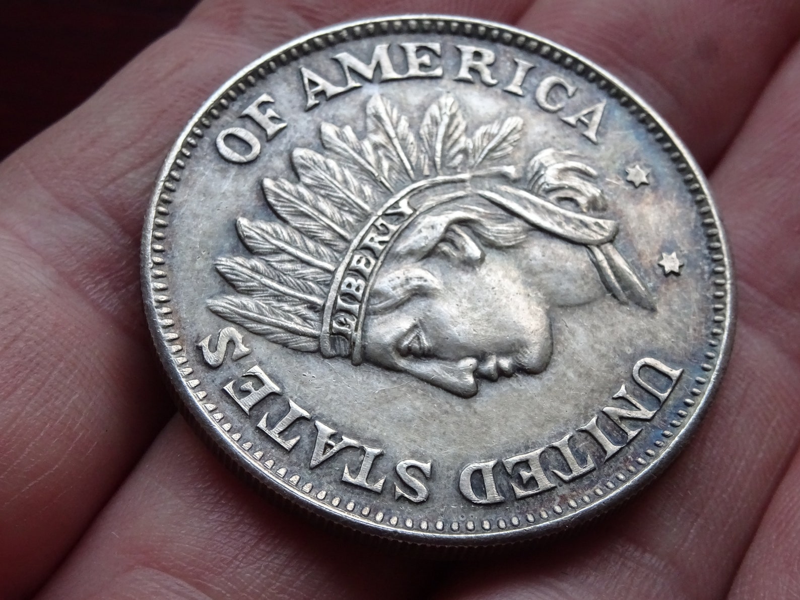 1851 American dollar COPY 1 dollar coin indian head Etsy