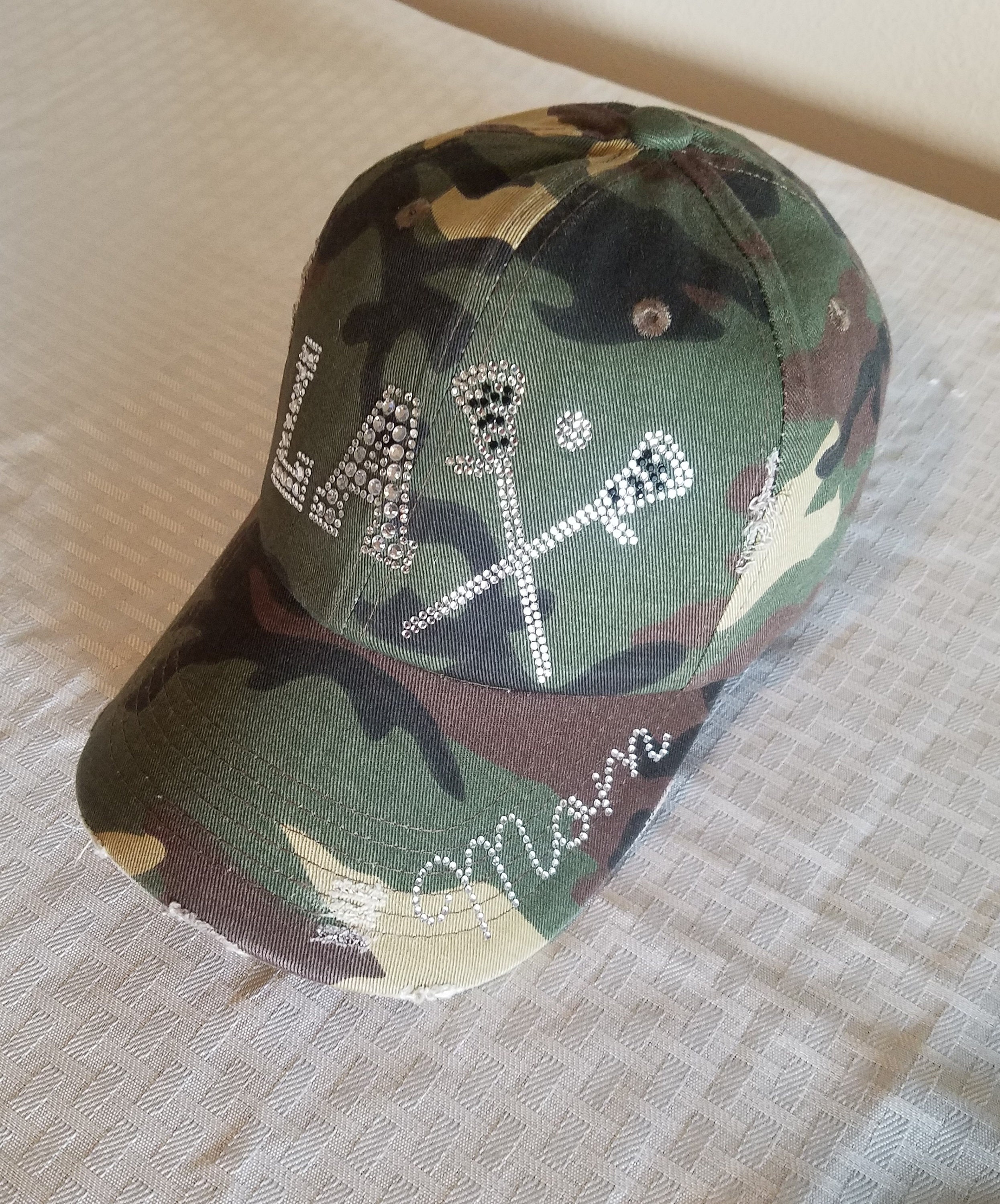 Rhinestone Camo Cap - Etsy display picture 2