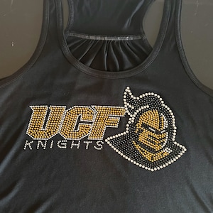 UCF College Mascot Design Black Shirt Knights Florida Charge On