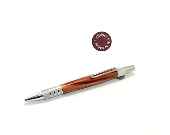 Tulipwood Wood with Aluminum Duraclick Click Pen