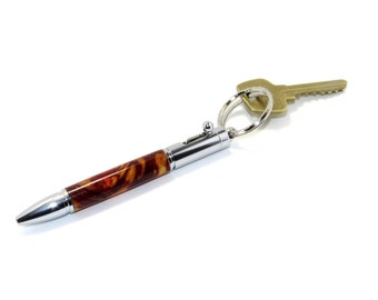 Dragon's Fire and Chrome Mini Bolt Action Pen Key Chain