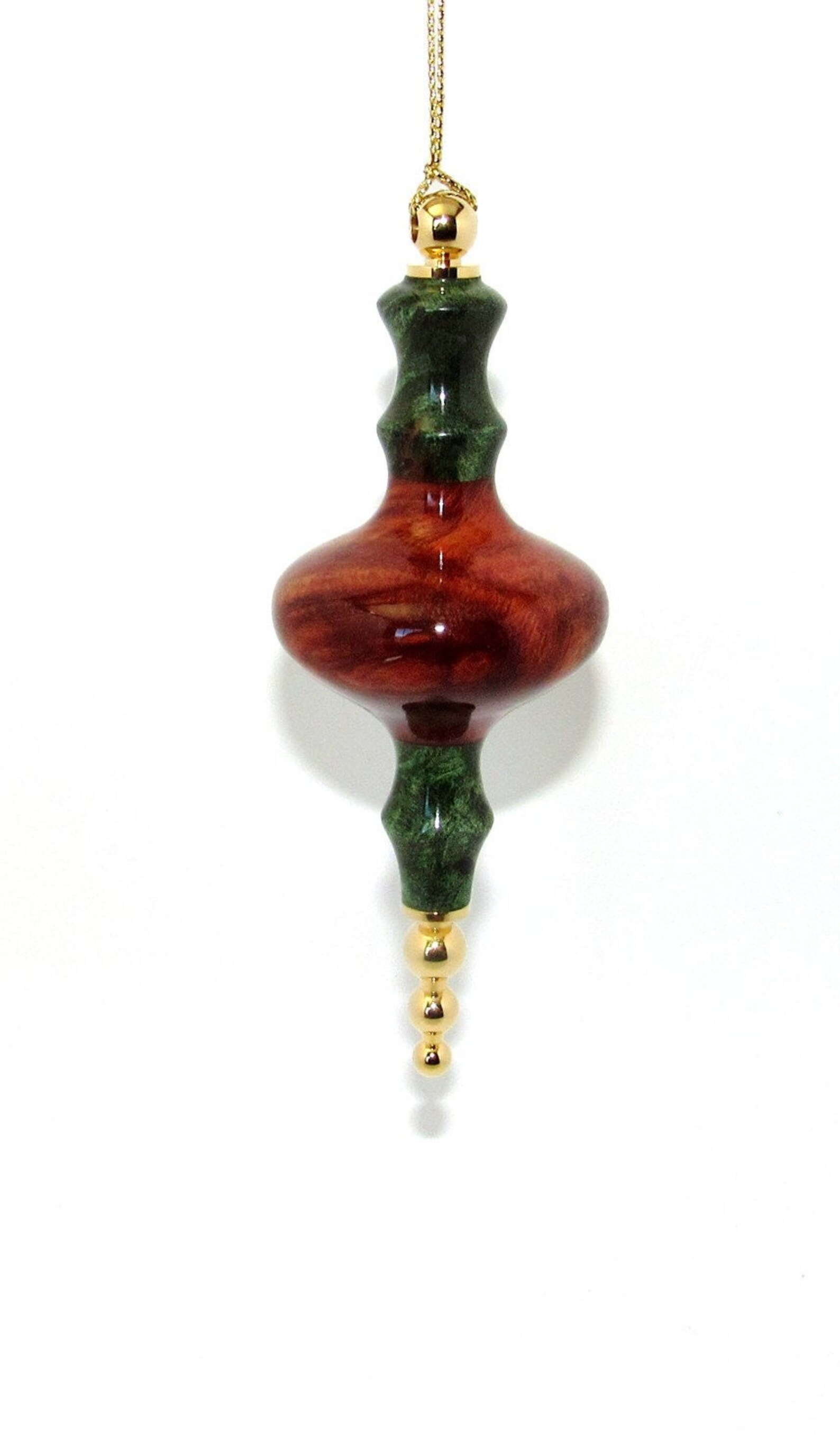 Green Maple Burl With Redwood Burl Wood and 24kt Gold Hand - Etsy