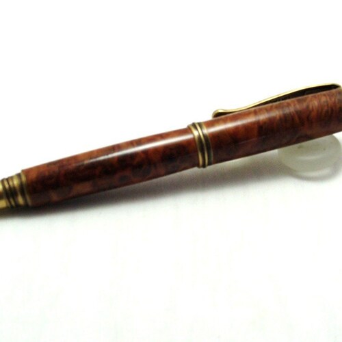 Red Coolibah Burl Brass George Medium #6 shops Fountain Pen